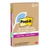 Post It Notes Super Sticky 100% Recycled Paper Super Sticky Notes, Ruled, 4 x 6, Oasis, 45 Sheets/Pad, 12PK 70007079935